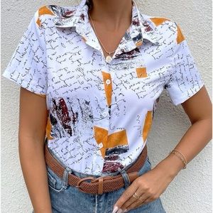 Graphic Print
Button Front Shirt
Multicolor / XS(2)